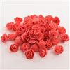 XIZHI Mini rose finte fiori artificiali, 100 pezzi, 3,5 cm, testa di rosa rossa in schiuma per fai da te, accessori per casa, feste, decorazioni per la casa e baby shower (rosso)