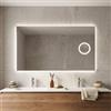 Kiamami Valentina - Specchio Rettangolare Cm 120X70 Con Ingranditore Retroilluminato A Led
