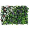 MINHADISI Pannello da parete vegetale artificiale, 40 x 60 cm, pianta verde sintetica, decorazione da parete per interni esterni, foglie tropicali realistiche per giardino, balcone, soggiorno, festa