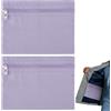 BENECREAT 2 tasca Laterale Da Cucire con Cerniera, Tasca Nascosta In Tela Da 21.5x16x0.3cm per Giacche, Felpe e Accessori Da Viaggio, Viola Medio