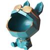 Zyqixluk Statue Di Cane Grande Grande Bocca Bulldog Resina Scultura Di Gioielli Chiave Scatola Di Stoccaggio Casa Sculture Per Cani Decorazioni Adatte A Tavoli, Camere Da Letto, Studio, Portico,Green a