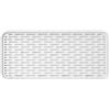 LYIMCHONG Scolapiatti Con Vaschetta Di Raccolta In Plastica PP Per Cucina, Bianche (31 X 17,5 X 2,2 Cm)