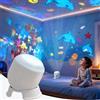 XUDUOO Proiettore LED dinamico rotante, proiettore cielo stellato con base, lampada a LED per bambini, proiettore Galaxy per compleanni e decorazione della cameretta dei bambini