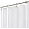 meioro Tenda da Doccia Bianco, Tenda Impermeabile e Resistente alla Muffa Della Doccia Waffle con 12 Ganci, 180 x 240 cm Tenda per Doccia di Lusso in Tessuto Pesante per il Bagno