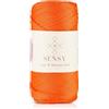S SENSY Sensy, Cordoncino in poliestere da 2 mm, 230 metri, 100% polipropilene, per macramè, 2 mm, per uncinetto, macramè, uncinetto, filo per lavori a maglia (arancione)