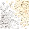 DICOSMETIC 2 colori pendenti, rotondi, piatti, goffrati, charms, superficie liscia, acciaio inossidabile 304, ciondolo per braccialetto, collana, creazione di gioielli, 6mm, Acciaio inossidabile, In