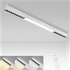 Glitzerlife plafoniere LED a soffitto 107CM plafoniere soggiorno lampada | da cucina 32W lampada da ufficio moderna dimmerabile con telecomando pannello di illuminazione a soffitto per camera da letto