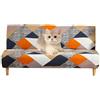 JORTUIO Fodera per Divano Letto Futon Copridivano Clic Clac Senza Braccioli 3 2 Posti Elasticizzato Fodera per Divano Letto Senza Braccioli Copridivano Clic Clac Pieghevole ( Color : #30 , Size : 120-150cm )
