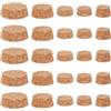 GORGECRAFT 25pz 5 Misure Tappi per Bottiglie di Sughero da 25mm A 48mm Tappi di Sughero Conici in Legno di Ricambio Naturale Morbido Piccoli Tappi Artigianali per Bottiglie di Vino Birra Bottiglie