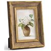 Afuly 4x6 Vintage Cornice Elegante Retro Cornici In Legno Oro Cornice Foto Appeso Da Parete Desktop Home Decor Regali di Compleanno per Nonna Mamma Donne Genitori