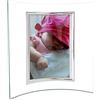 CAPESTORE Cornice Curva Portafoto da Tavolo per Foto 10x15 cm in Vetro Concavo - Idea Regalo (Trasparente, 10x15 Verticale)