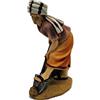 Christmas Decoration Personaggio Presepe Pastore con Pala Statuetta in Resina 15 cm