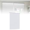 Froadp Tenda avvolgibile oscurante senza fori e con fori, Klemmfix, colore bianco, 110 x 210 cm, per finestre interne