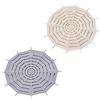 OUNONA Filtri Capelli per Scarico Doccia Vasca 2 Pezzi Filtro Lavandino Bagno Cucina Ventose Beige Grigio