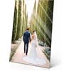 LASERO' Quadro Personalizzato con Foto su Alluminio Lucido Effetto Specchio - Foto Quadro Moderno da Parete 42x30cm - Regalo Personalizzato per Lui e per Lei
