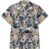 Springfield Floral Pattern S/S Shirt T-Shirt Uomo, Blu, 13-14 Años