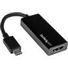 STARTECH ACCESSORIES StarTech.com Adattatore da USB-C a HDMI con 4K 30Hz - Nero, 3.2 Gen 2 (3.1 Gen 2), USB Type-C, uscita HDMI, 3840 x 2160 pixel