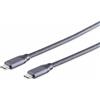 S-CONN maximum connectivity S/CONN 13-47020 Cavo USB USB 3.2 Gen 2x2 1 m USB C Grigio