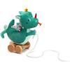 Lilliputiens Peluche Lilliputiens da tirare - Joe il drago, figura da tirare e peluche in legno