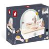 Janod Unicorn - Specchio da trucco in legno con accessori per bambini