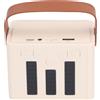 Gistuch Altoparlante Bluetooth portatile con set di doppi microfoni, impianto karaoke domestico, sistema di microfoni, colore avorio