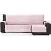 ECOMMERC3 | Copridivano Chaise Long 240 cm convalidato per Chaise Long Braccio destro e sinistro - Copridivano Chaise Long Regolabile Colore Salmone