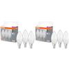 OSRAM LED BASE Classic B40, lampada LED a filamento smerigliato in vetro per base E14, forma di candela, bianco freddo (4000K), 806 lumen, sostituisce lampadine convenzionali da 40W, scatola da 3