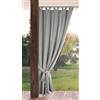 Eurofirany Tenda da giardino per esterni con passanti in, 1 pezzo, oscurante e resistente alle intemperie, protezione UV, per balcone, terrazza, pergola, gazebo, 220 x 155 cm (altezza x larghezza