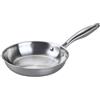 Fackelmann Vita3 - Padella in acciaio inox, 20 cm, triplo, con triplo fondo diffusore, senza antiaderente, senza PFA, adatta per induzione, gas, vitro e forno, tenuta perfetta, lavastoviglie