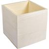 Rayher Box Portasalviettine Legno Fsc 100%, Naturale, 14 x 14 x 14 cm, 64501505