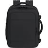 American Tourister Take2 Zaino da Cabina, Nero, 100% PET Riciclato, 40x30x20 cm, 26,5 L, Comparto PC 15.6''