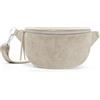 Expatrié Marsupio Donna Crema - Alice Small Suede - Borsa per Festival, Viaggi e Uso Quotidiano In Pelle Vegana - Piccolo Borsello Elegante alla Moda - Impermeabile