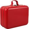 NIYANGLE Mini Valigia Porta Trucchi in Latta Rossa 185X136X85Mm Maniglia Portatile Scatola Portaoggetti per e Contenitore Decorativo per Giocattoli Cosmetici e Elettronica per Viaggi e