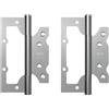 Amig - Confezione da 2 Cerniere | 100 x 63,5 x 2,5 mm | Consigliata per porte | Apertura e chiusura silenziosa | Acciaio inossidabile opaco| Include viteria
