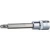 KS Tools 918.1747 CHROMEplus Bussola per Viti TX con Foro, Lunga, Tb45, 110 mm, 1/2