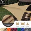 NONE 5x5x5/2x2x2M Impermeabile Sun Shelter Triangolo Parasole Protezione Baldacchino Esterno Giardino Patio Piscina Ombra Vela Tenda Ombra Panno