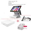 YPRXBD Laptop Window10 o Android POS System Registratore di cassa Macchina da 15 pollici CON scanner Costruito nel cassetto contanti con stampante termica WIFI da 58 mm