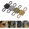 CLUSGO 2 pz Tattico Molle Sistema Zaino Fibbia PTT Cinghia Fissa Elastico Molle Nastro per Antenna Bastone Tubo gilet da caccia accessori