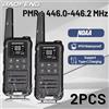 BAOFENG 2 Pezzi Baofeng F22 PMR 446MHz Mini Walkie Talkie Impermeabile Tipo-C Senza Licenza NOAA Torcia Radio Portatile Bidirezionale per Caccia