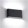 NONE Lampada da parete nordica Lampada da parete per interni impermeabile in alluminio IP65 Luci da corridoio per scale domestiche Lampade da comodino per camera da letto