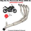 Racing isTunt Modify Slip On Moto Di Scarico Fuga Sistema Completo Silenziatore 51mm Collettore Tubo di Collegamento Anteriore Per KAWASAKI Z900 A2 35KW 70KW 2017 - 2024
