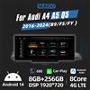 Nunoo 10.25 Android 14 Wireless Carplay Multimedia Stereo Per Audi A4 A5 Q5 B9 2016-2023 IPS WIFI 4G BT Touch Screen GPS Navi Ricevitore