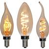 1-10PCS C35 Lampadina a candela 4W 6W Dimmable Led Filamento 220V 110V E12 E14 E27 Candelabro Base Lampade a forma di fiamma per la luce del lampadario