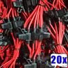 NONE 20/5pcs Mini Lama Portafusibile per Auto Presa per Fusibile Impermeabile in Linea Interruttore di Interruzione Adattatore Scatola a prova di Spruzzi Portafusibile 12V 30A