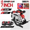 ONEVAN 7 Pollici 185 Millimetri Brushless Elettrico Sega Circolare Display Digitale Cordless Lavorazione Del Legno Strumento di Taglio Per Makita 18V Batteria Spille