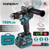 YOFIDRA 13 millimetri 20 + 3 Coppia Brushless Trapano Elettrico Cacciavite Rottura di Ghiaccio Soil Sciolto Trapano a percussione Per Makita 18-21V Batteria Spille