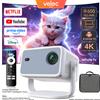 velec Proiettore Velec compatibile con Netflix 650ANSI Android 13 portatile 4K nativo Wifi6 BT5.2 1080P TP350 correzione automatica della chiavetta