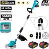 Gisam Gasy 10 pollici Brushless Tosaerba Elettrico 36000RPM Tagliaerba Lunghezza Regolabile Attrezzo di Potere Da Giardino Per Makita 18V Batteria Spille