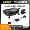 CADDXFPV Caddx Walksnail Avatar HD Goggles X con Kit Avatar HD Pro (Versione a Doppia Antenna) e Gimbal GM3 V2 con Head Tracking per Droni FPV