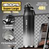 ERM Bottiglia d'acqua isolata da 1,5 litri Bottiglia thermos sottovuoto con tazza termica calda fredda in acciaio inossidabile Boccette a doppia parete